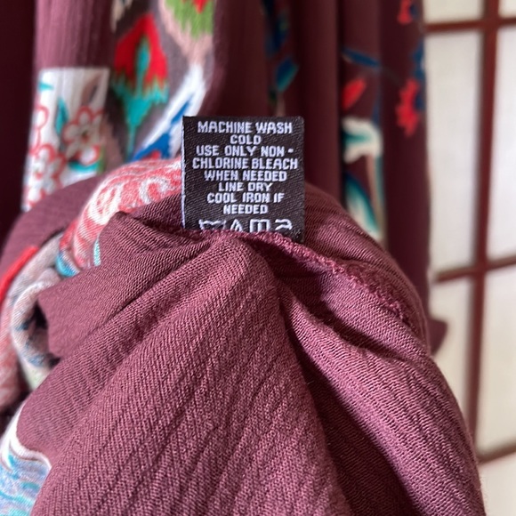 NWT! Tolani Collection Large Joy Floral Button Down 3/4 Cuff Sleeve Boho Flowy - Picture 7 of 12